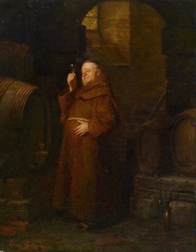 Monk at the Wine Tasting by Eduard von Grutzner